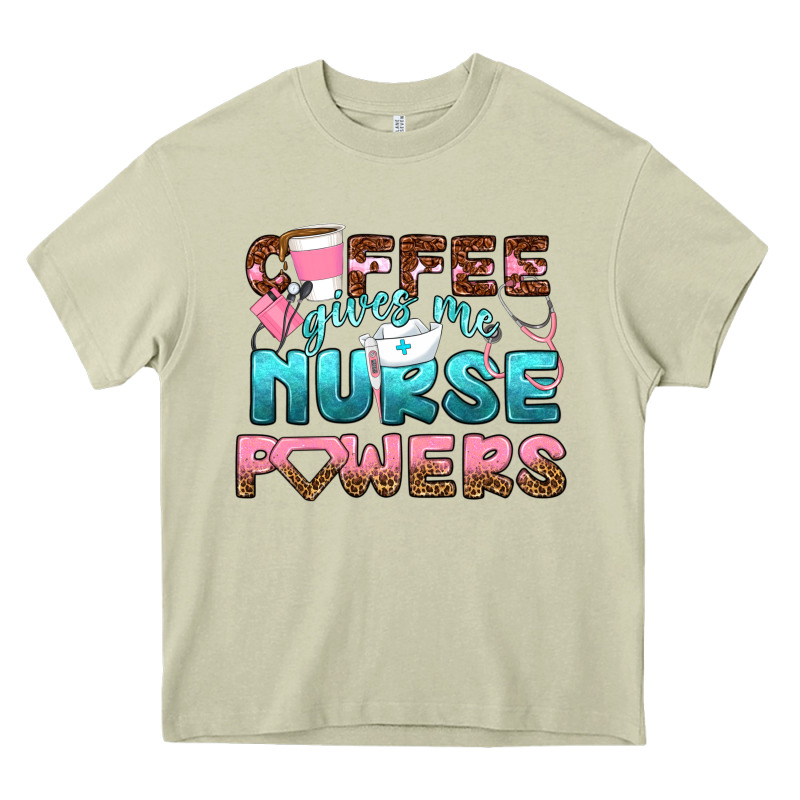 Coffee Gives Me Nurse Powers Bbs Heavy Core Tee by BundleAndBundleShop | Teevron