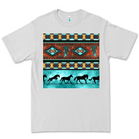 Dove Grey native american aztec seamless pattern Premium Tee - BundleAndBundleShop