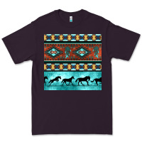 Plum native american aztec seamless pattern Premium Tee - BundleAndBundleShop