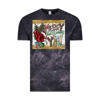 Cloud Black merry christmas y'all Vintage Tee - CowhideDigitalArt