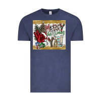 Vintage Denim merry christmas y'all Vintage Tee - CowhideDigitalArt