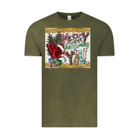 Vintage Olive merry christmas y'all Vintage Tee - CowhideDigitalArt