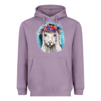 Lavender Sunflower Sheep With Background Heavyweight Hoodie - RanaPortraitStore