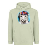 Matcha Sunflower Sheep With Background Heavyweight Hoodie - RanaPortraitStore