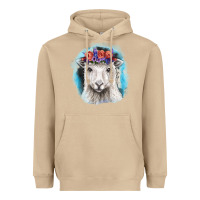 Mushroom Sunflower Sheep With Background Heavyweight Hoodie - RanaPortraitStore