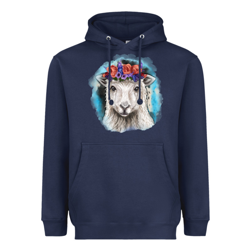 Sunflower Sheep With Background Heavyweight Hoodie by RanaPortraitStore | Teevron