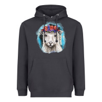 Smoke Sunflower Sheep With Background Heavyweight Hoodie - RanaPortraitStore