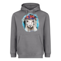 Storm Sunflower Sheep With Background Heavyweight Hoodie - RanaPortraitStore