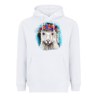 White Sunflower Sheep With Background Heavyweight Hoodie - RanaPortraitStore