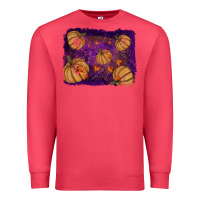 Cardinal halloween leaves tool leather backround Premium Sweatshirt - RanaPortraitStore