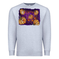 Heather Grey halloween leaves tool leather backround Premium Sweatshirt - RanaPortraitStore