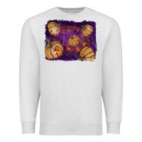 Oatmeal Heather halloween leaves tool leather backround Premium Sweatshirt - RanaPortraitStore