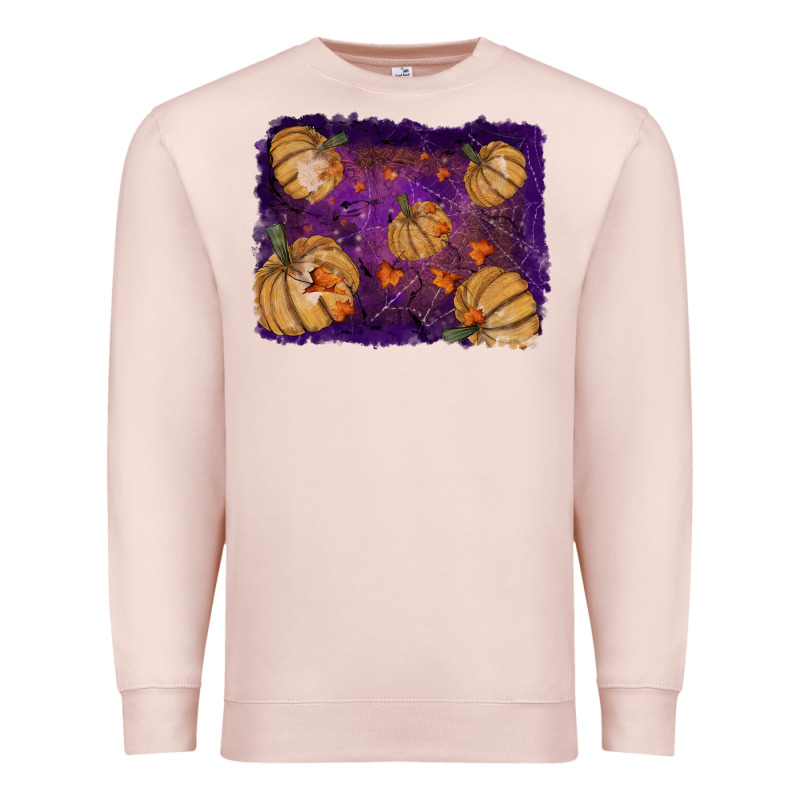 Halloween Leaves Tool Leather Backround Premium Sweatshirt by RanaPortraitStore | Teevron