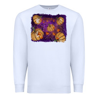 White halloween leaves tool leather backround Premium Sweatshirt - RanaPortraitStore
