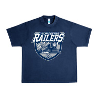 Navy worcester railers Urban Heavy Tee - DesigneFamous