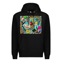 Black teacher mousepad Premium Hoodie - BarkalooDesign