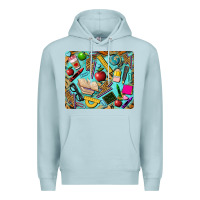 Blue Mist teacher mousepad Premium Hoodie - BarkalooDesign