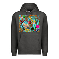 Charcoal Heather teacher mousepad Premium Hoodie - BarkalooDesign