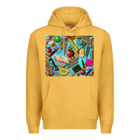 Mustard teacher mousepad Premium Hoodie - BarkalooDesign