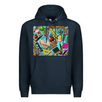 Navy teacher mousepad Premium Hoodie - BarkalooDesign