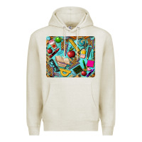 Oatmeal Heather teacher mousepad Premium Hoodie - BarkalooDesign