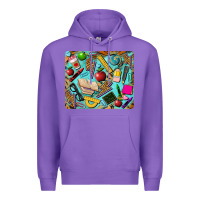 Purple teacher mousepad Premium Hoodie - BarkalooDesign