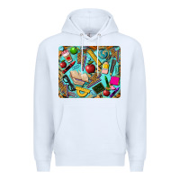White teacher mousepad Premium Hoodie - BarkalooDesign