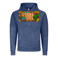 Vintage Denim custom cowboy boots aztec sunflowers leopard license plate Vintage Hoodie - Artiststas