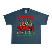 Midnight Navy christmas tree farm truck Urban Heavy Tee - CowhideDigitalArt
