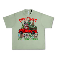 Oil Green christmas tree farm truck Urban Heavy Tee - CowhideDigitalArt