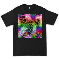 Black neon safari seamless pattern 2 Premium Tee - BundleAndBundleShop