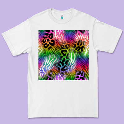 Neon Safari Seamless Pattern 2 Premium Tee Designed By Bundleandbundleshop