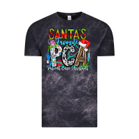Cloud Black Santas Favorite PCA Patient Care Assistant Vintage Tee - CowhideDigitalArt