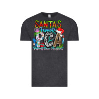 Vintage Black Santas Favorite PCA Patient Care Assistant Vintage Tee - CowhideDigitalArt