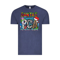 Vintage Denim Santas Favorite PCA Patient Care Assistant Vintage Tee - CowhideDigitalArt