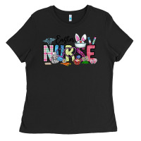 Black easter nurse Ladies Tee - CowhideDigitalArt
