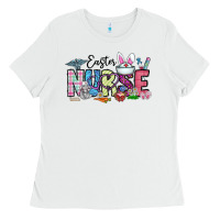 White easter nurse Ladies Tee - CowhideDigitalArt