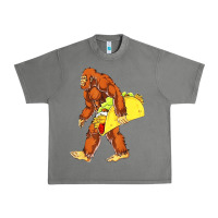 Tornado bigfoot carrying taco Urban Heavy Tee - DesigneFamous