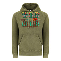 Vintage Olive wild chıld serape sunflower and gemstone with arrow Vintage Hoodie - Artiststas