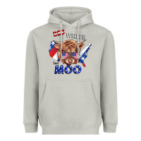 Moon Dust Red White And Moo Cow Heavyweight Hoodie - RanaPortraitStore