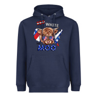Navy Red White And Moo Cow Heavyweight Hoodie - RanaPortraitStore