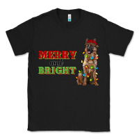 Black merry and bright german shepherd Classic Tee - RanaPortraitStore