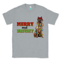Heather Grey merry and bright german shepherd Classic Tee - RanaPortraitStore