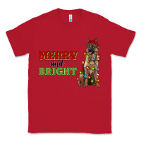 Red merry and bright german shepherd Classic Tee - RanaPortraitStore