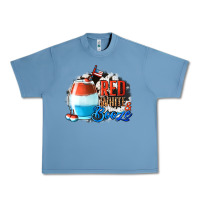 Pebble Blue Red White  Booze With Cowhide Background Urban Heavy Tee - Jasminsmagicworld