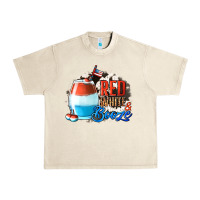 Sandshell Red White  Booze With Cowhide Background Urban Heavy Tee - Jasminsmagicworld