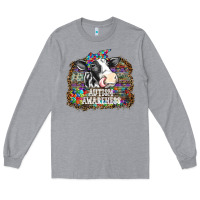 Heather Grey autism awareness2 Long Sleeve Tee - SublimationCraftShop