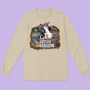 Autism Awareness2 Long Sleeve Tee Designed By Sublimationcraftshop