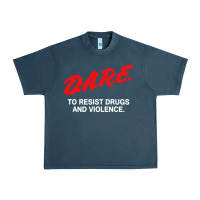 Midnight Navy d a r e anti drugs Urban Heavy Tee - DesigneFamous