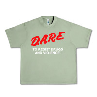 Oil Green d a r e anti drugs Urban Heavy Tee - DesigneFamous